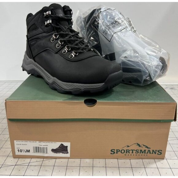 Sportsman's Warehouse Other - Sportsman's Warehouse Men's Cudney Trail Waterproof Mid Hiking Boots Black 10.5